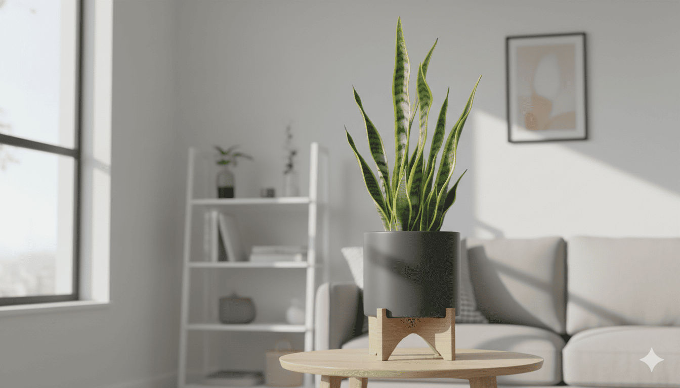 Sansevieria Trifasciata luftrensende plante